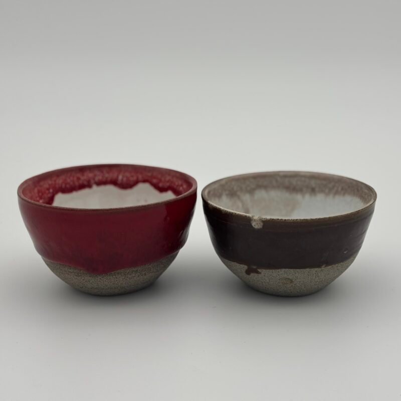 Czarki szerokie brązowo-czerwone